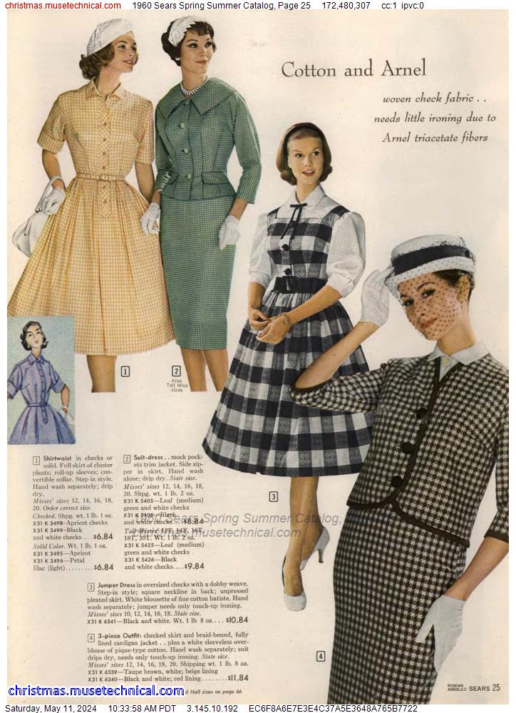 1960 Sears Spring Summer Catalog, Page 25