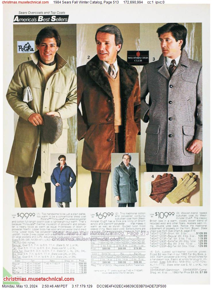 1984 Sears Fall Winter Catalog, Page 513