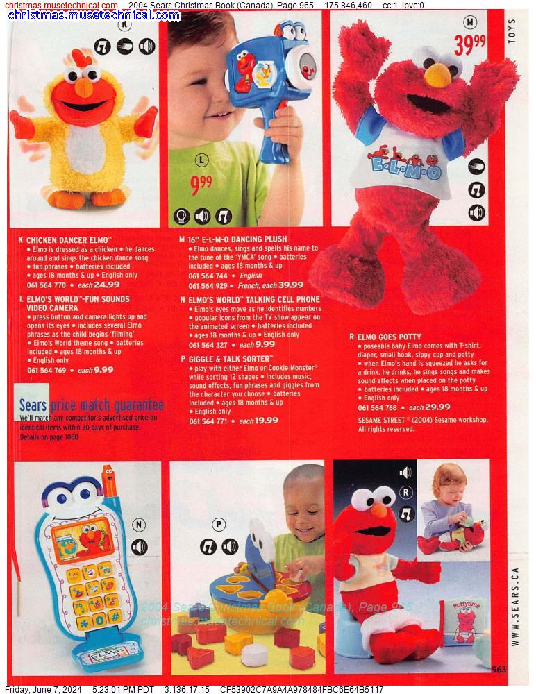 2004 Sears Christmas Book (Canada), Page 965