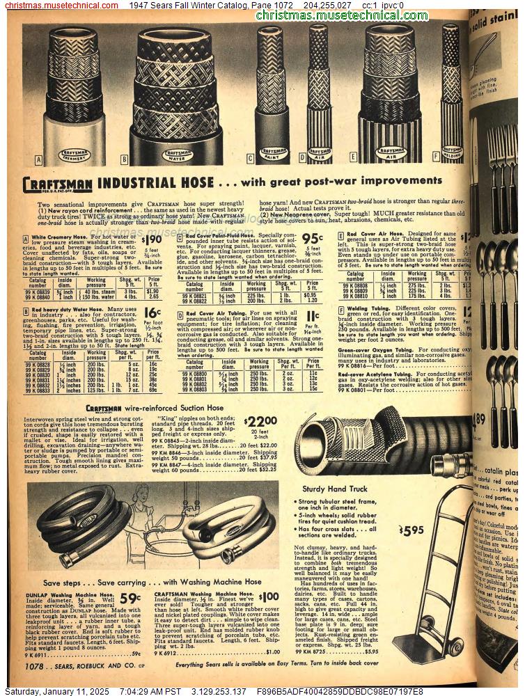 1947 Sears Fall Winter Catalog, Page 1072