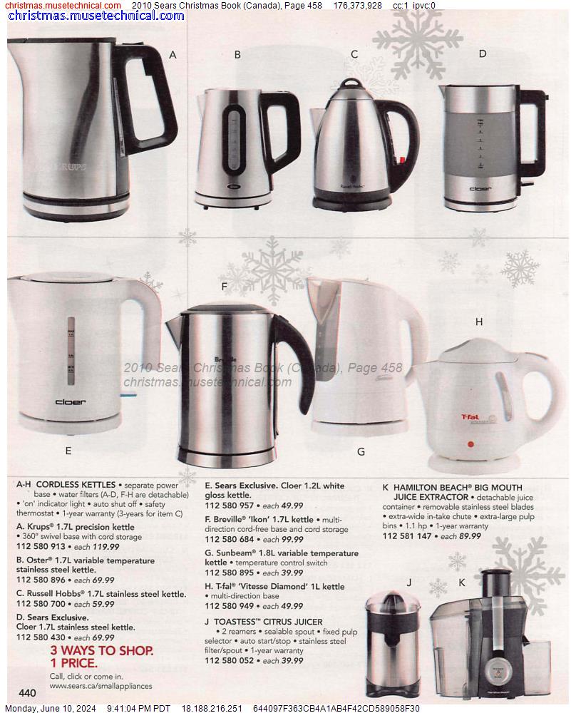 2010 Sears Christmas Book (Canada), Page 458
