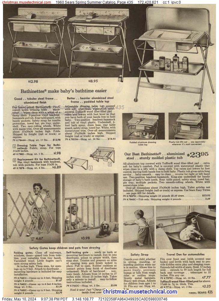 1960 Sears Spring Summer Catalog, Page 435