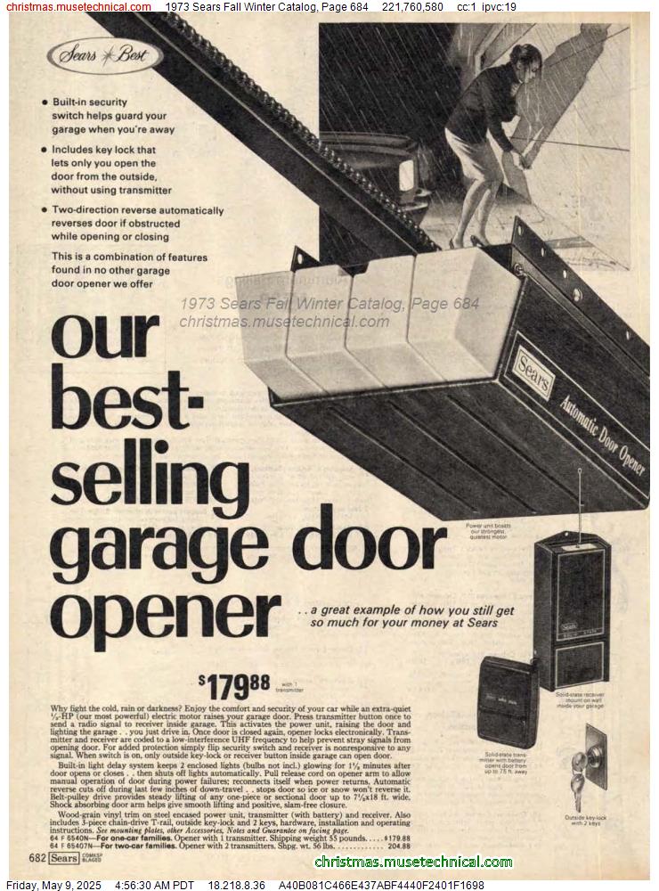 1973 Sears Fall Winter Catalog, Page 684