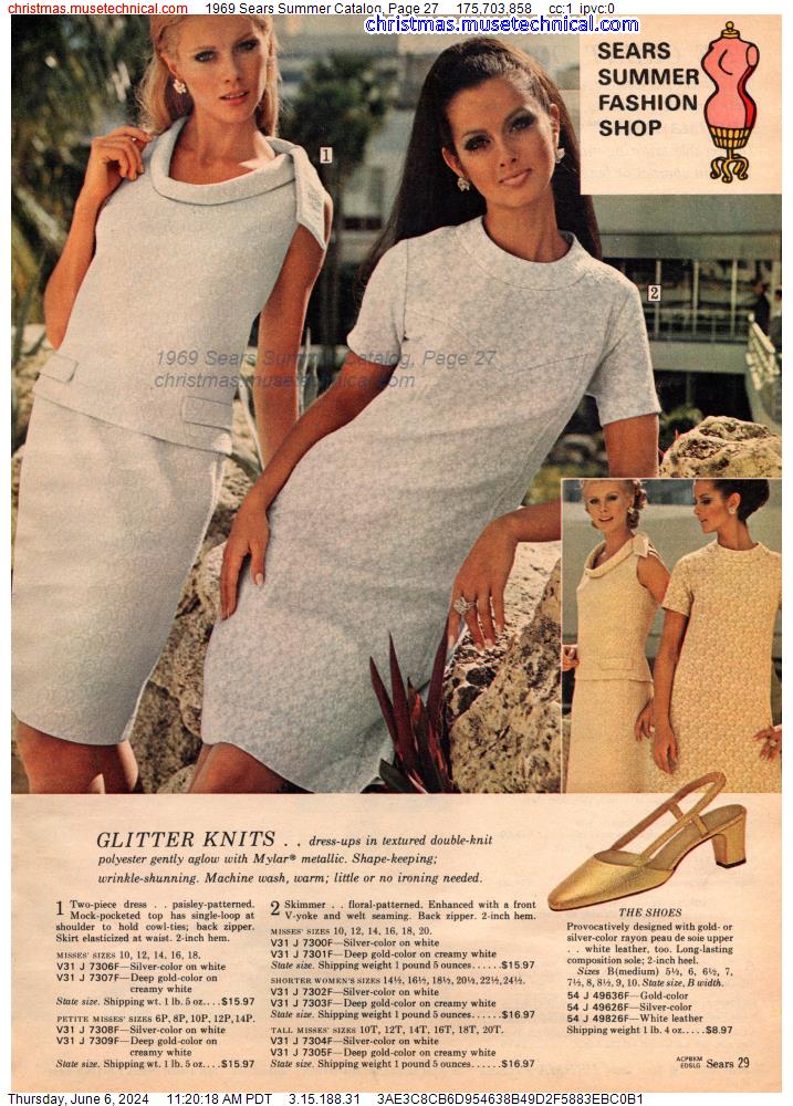 1969 Sears Summer Catalog, Page 27