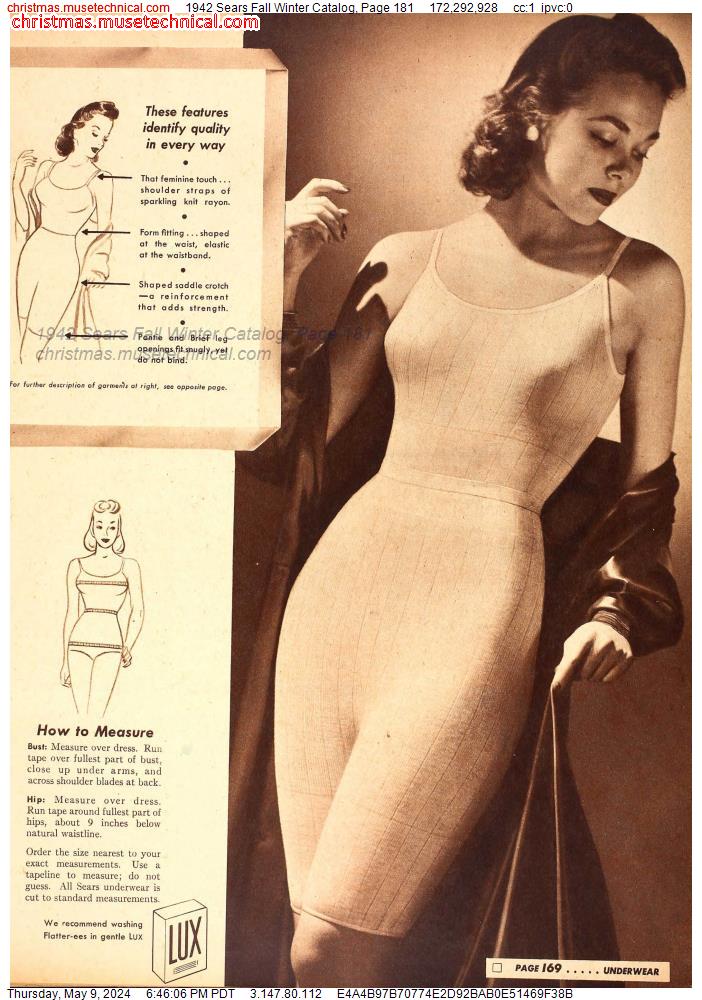 1942 Sears Fall Winter Catalog, Page 181