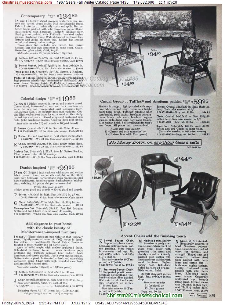 1967 Sears Fall Winter Catalog, Page 1435