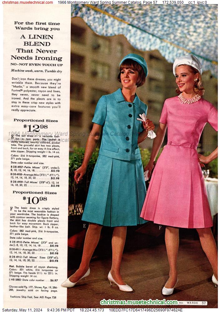1966 Montgomery Ward Spring Summer Catalog, Page 57