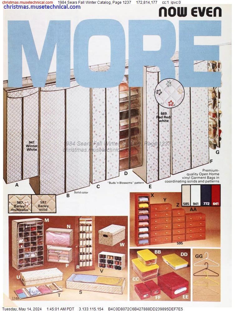 1984 Sears Fall Winter Catalog, Page 1237