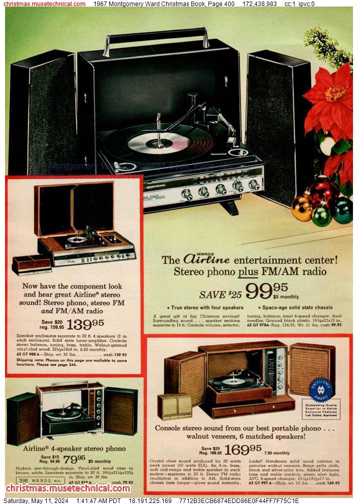1967 Montgomery Ward Christmas Book, Page 400