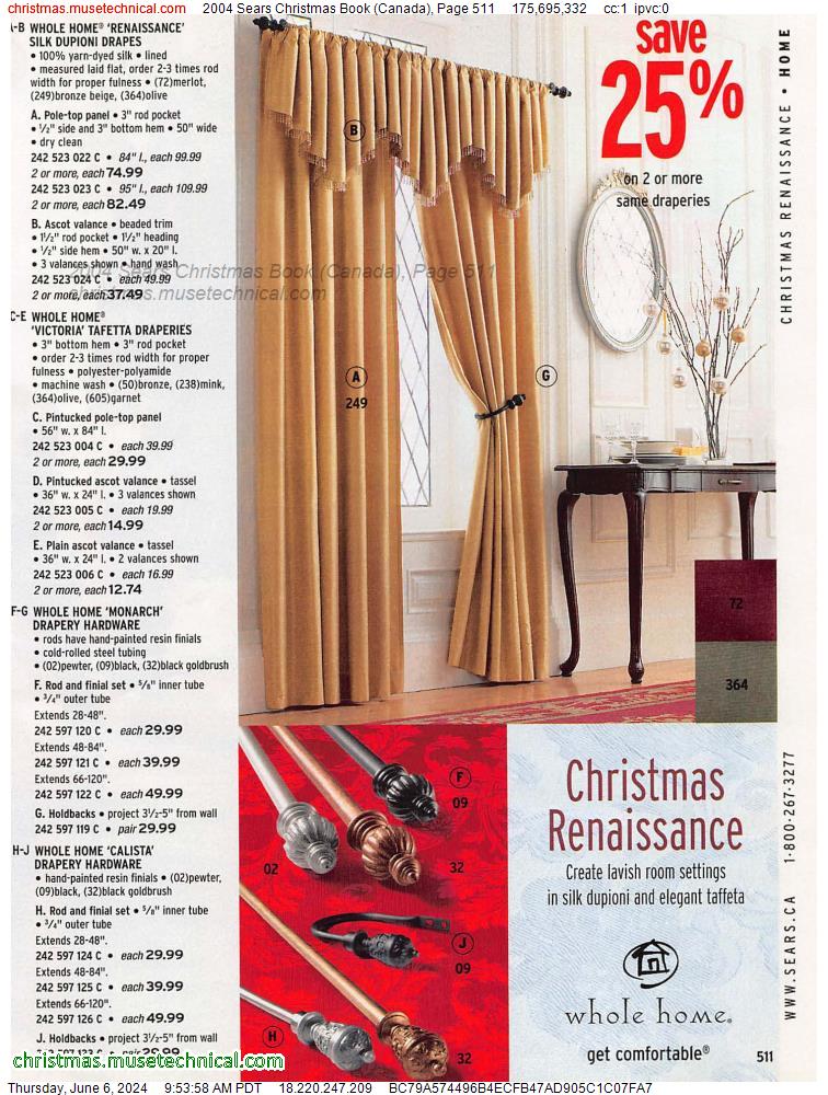 2004 Sears Christmas Book (Canada), Page 511