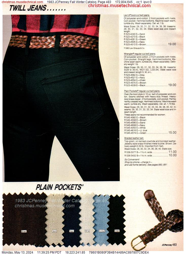 1983 JCPenney Fall Winter Catalog, Page 483