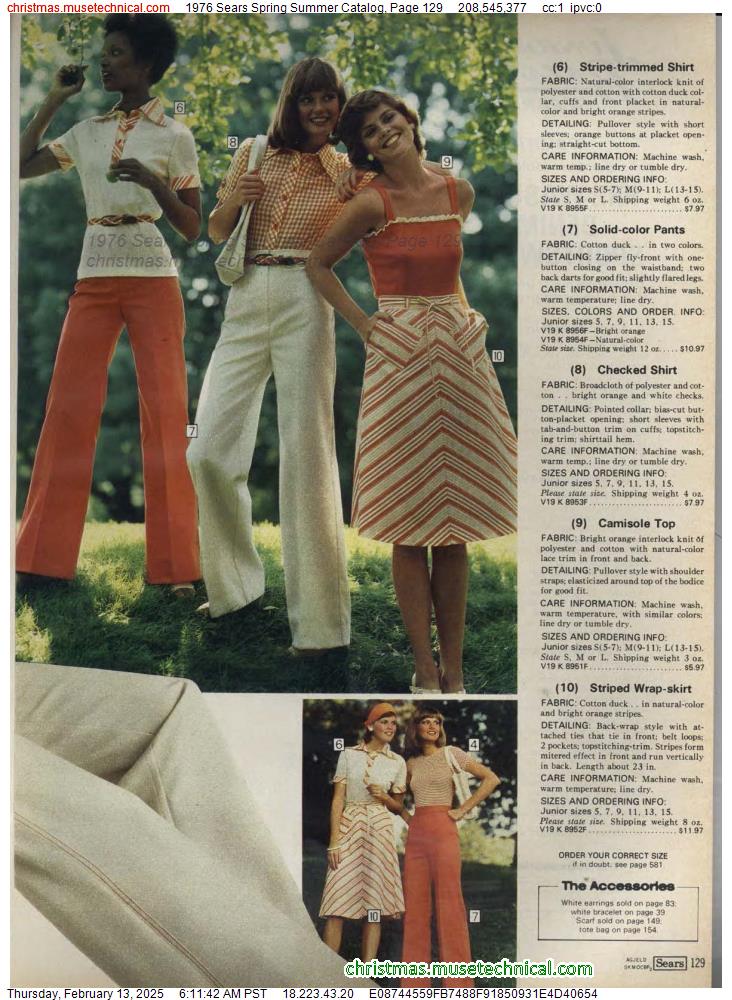 1976 Sears Spring Summer Catalog, Page 129