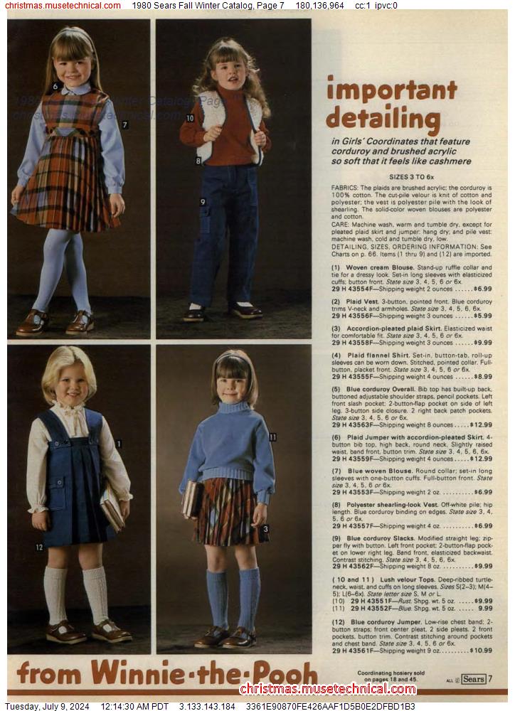 1980 Sears Fall Winter Catalog, Page 7