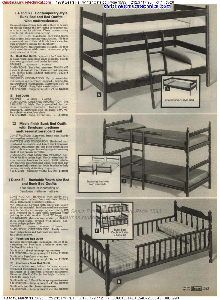 1979 Sears Fall Winter Catalog, Page 1593