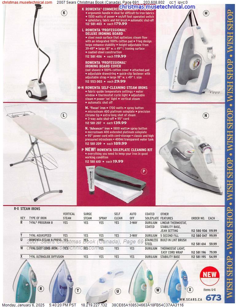 2007 Sears Christmas Book (Canada), Page 691