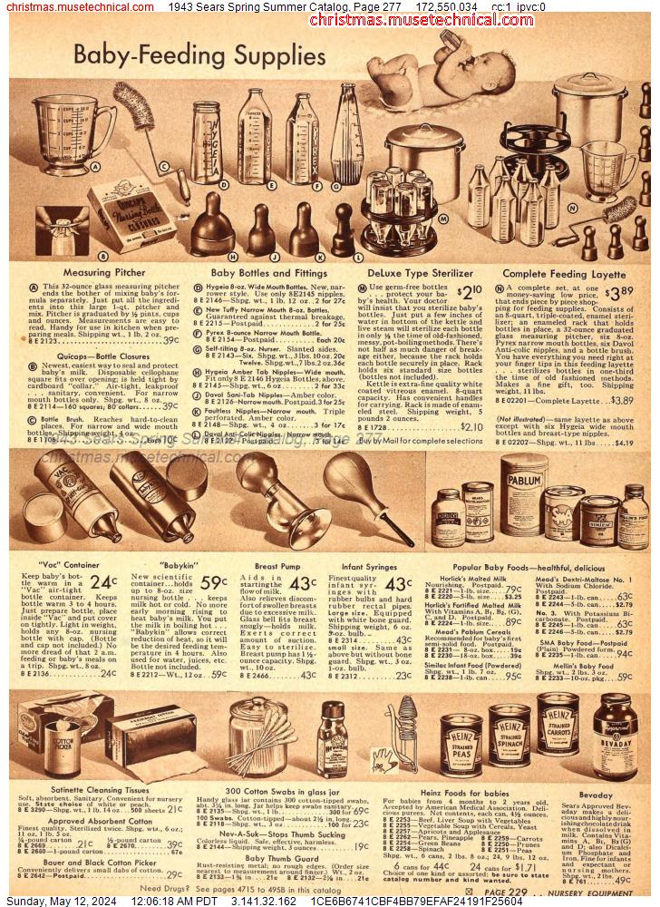 1943 Sears Spring Summer Catalog, Page 277