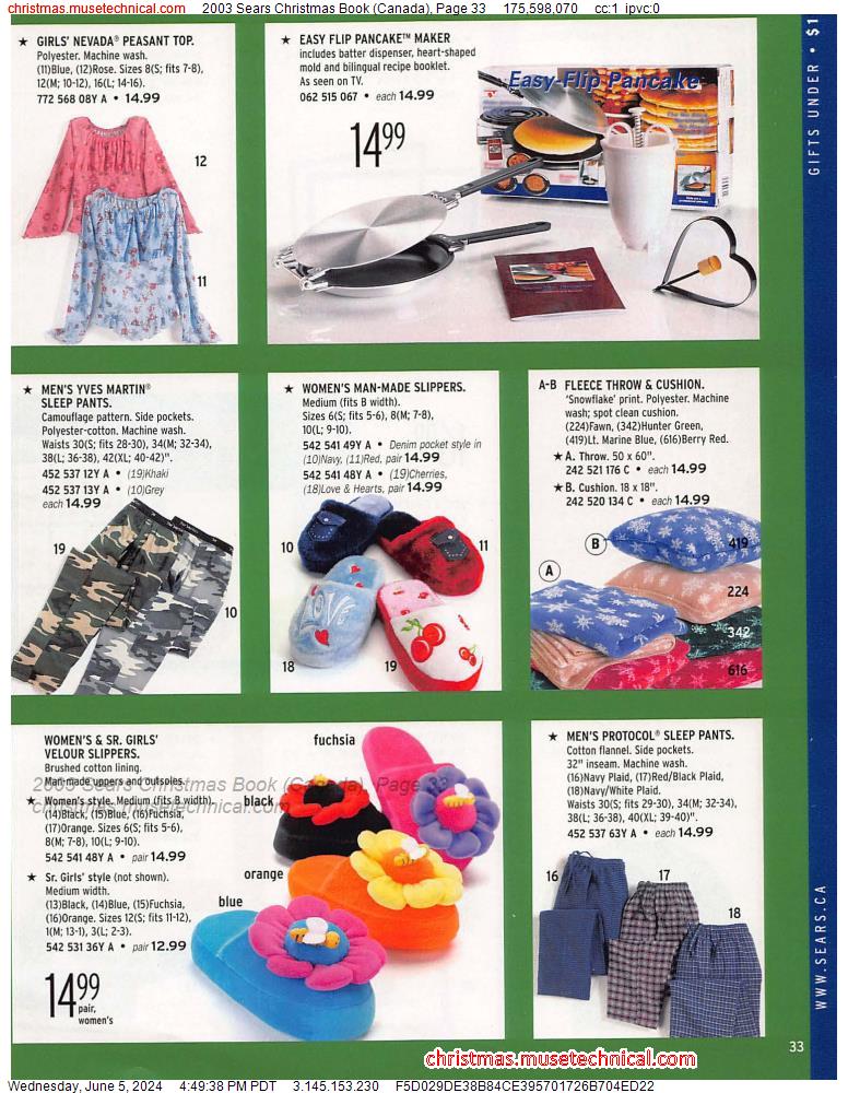 2003 Sears Christmas Book (Canada), Page 33
