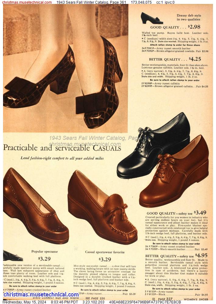 1943 Sears Fall Winter Catalog, Page 361