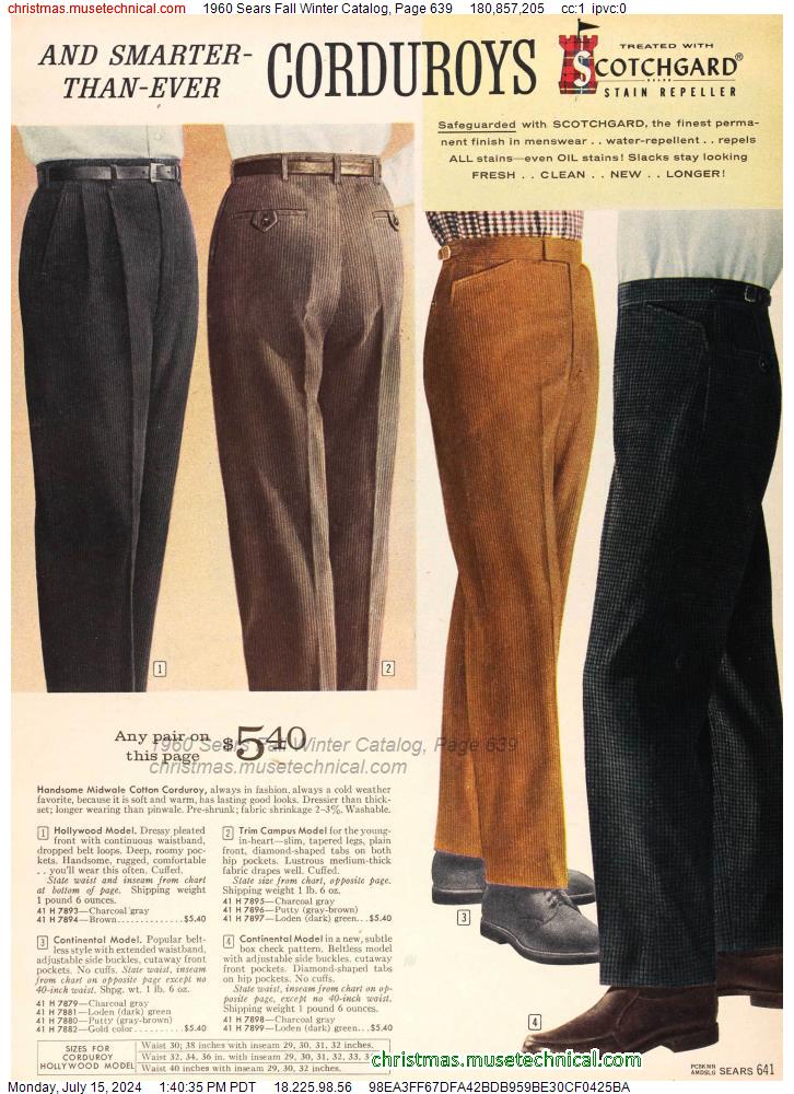 1960 Sears Fall Winter Catalog, Page 639