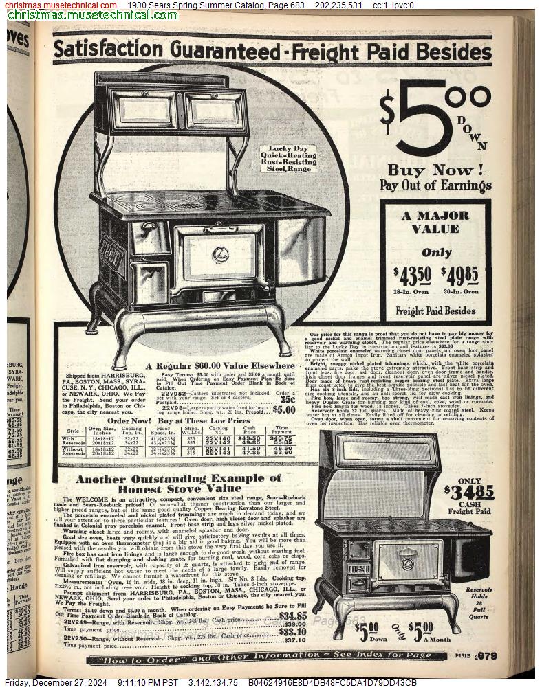 1930 Sears Spring Summer Catalog, Page 683