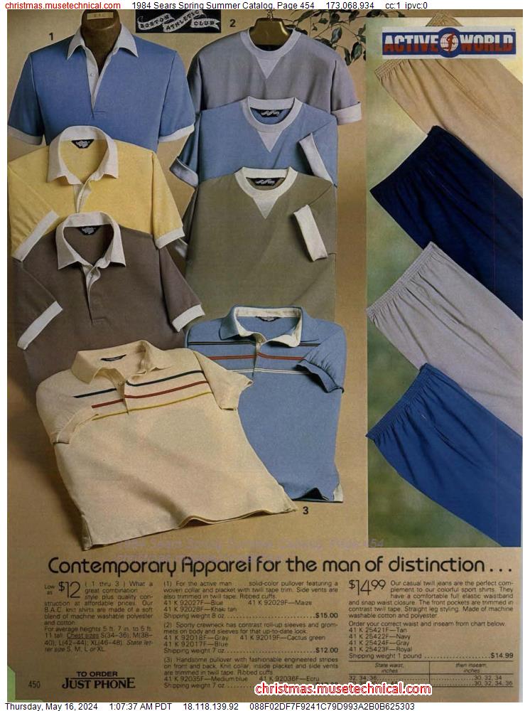1984 Sears Spring Summer Catalog, Page 454