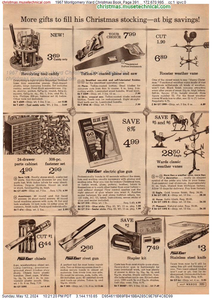 1967 Montgomery Ward Christmas Book, Page 391