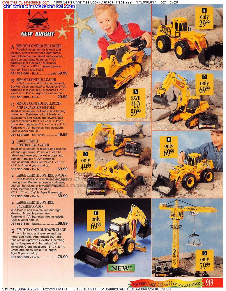 1999 Sears Christmas Book (Canada), Page 929