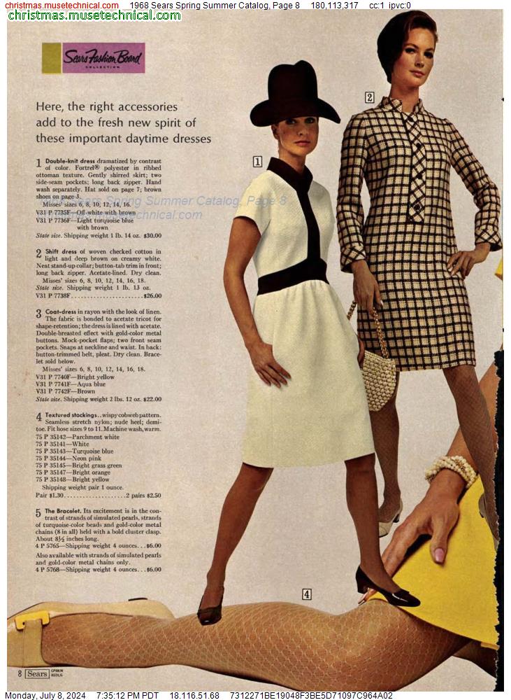 1968 Sears Spring Summer Catalog, Page 8