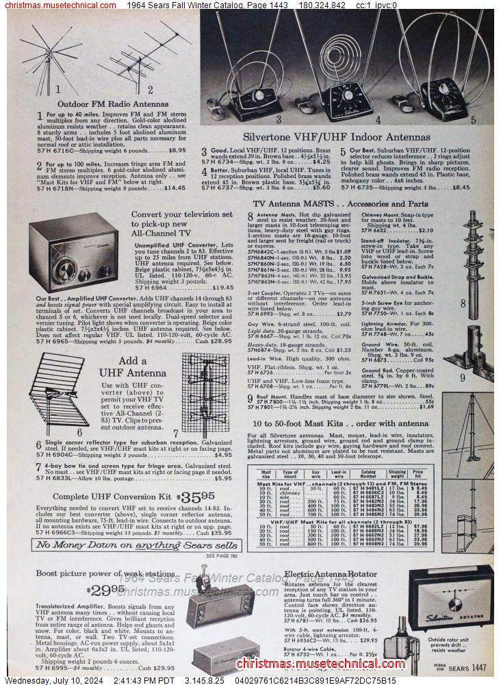1964 Sears Fall Winter Catalog, Page 1443