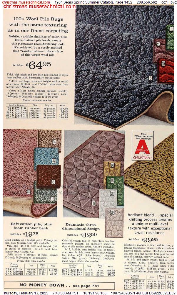 1964 Sears Spring Summer Catalog, Page 1452