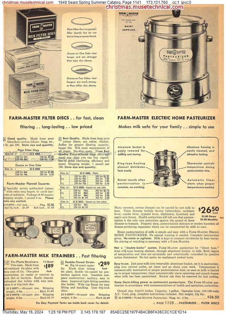 1949 Sears Spring Summer Catalog, Page 1141