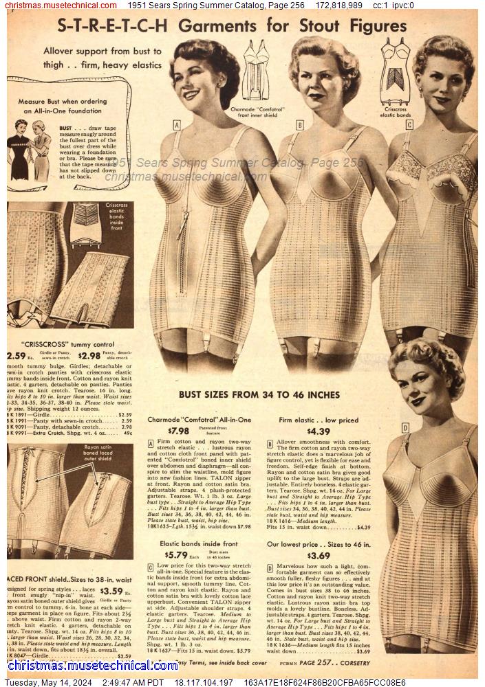 1951 Sears Spring Summer Catalog, Page 256
