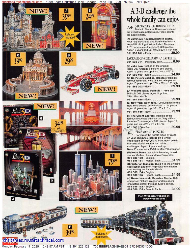 1999 Sears Christmas Book (Canada), Page 988