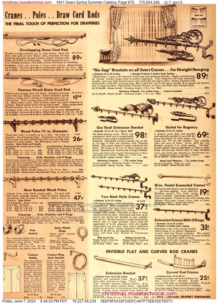 1941 Sears Spring Summer Catalog, Page 679