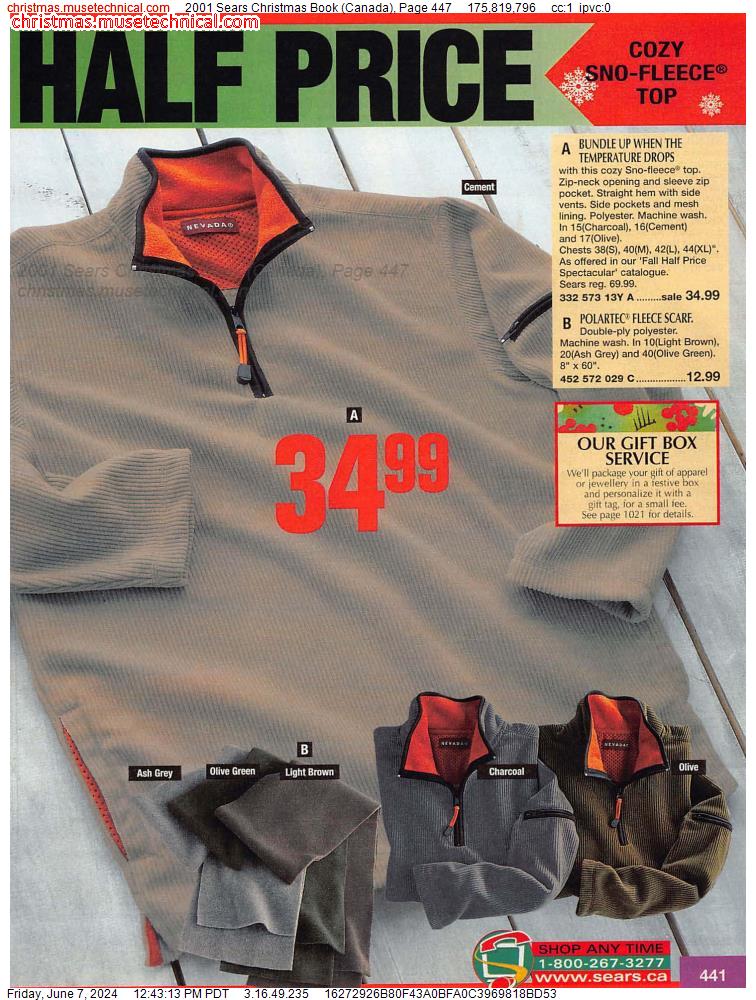 2001 Sears Christmas Book (Canada), Page 447