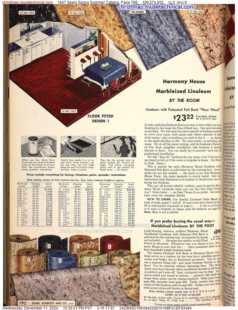 1947 Sears Spring Summer Catalog, Page 766