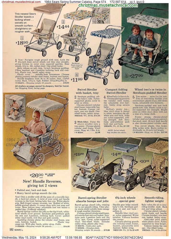 1964 Sears Spring Summer Catalog, Page 574