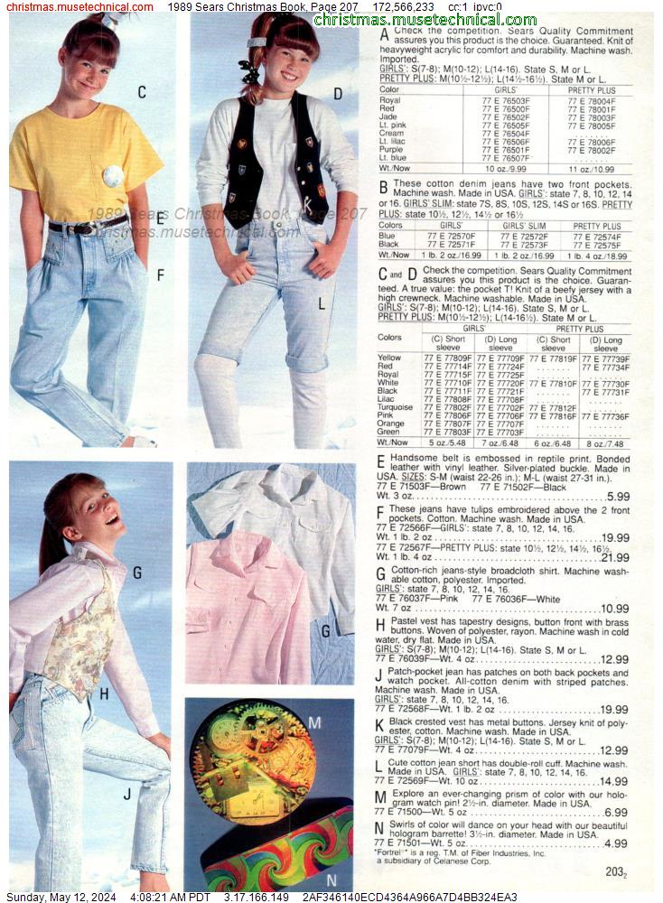 1989 Sears Christmas Book, Page 207
