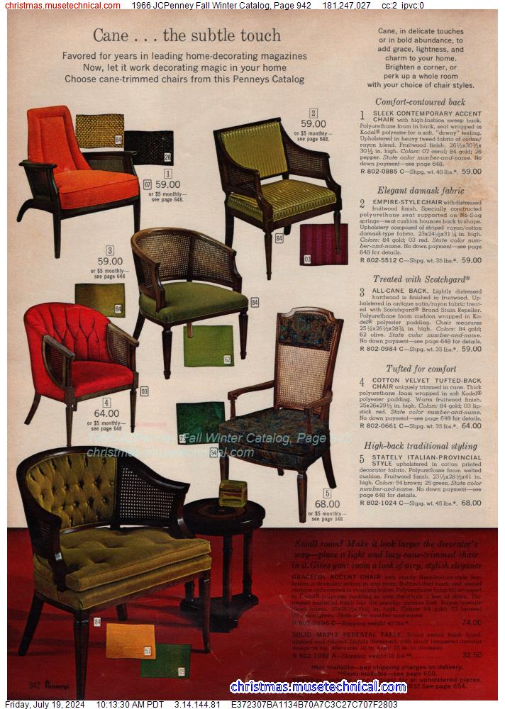1966 JCPenney Fall Winter Catalog, Page 942