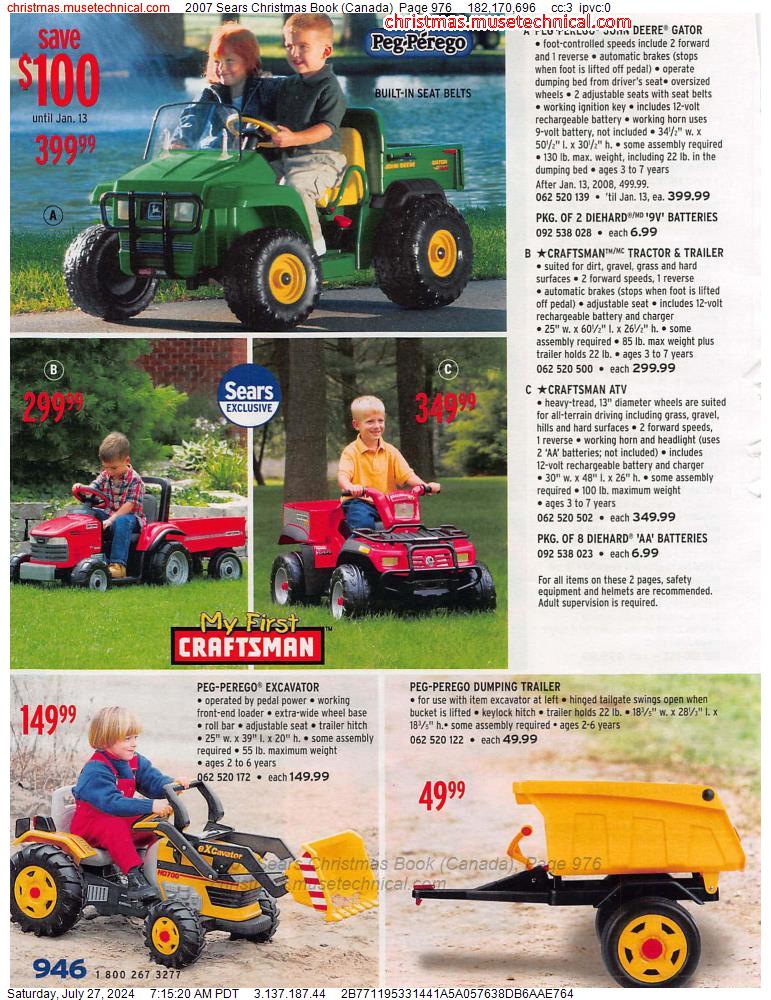 2007 Sears Christmas Book (Canada), Page 976