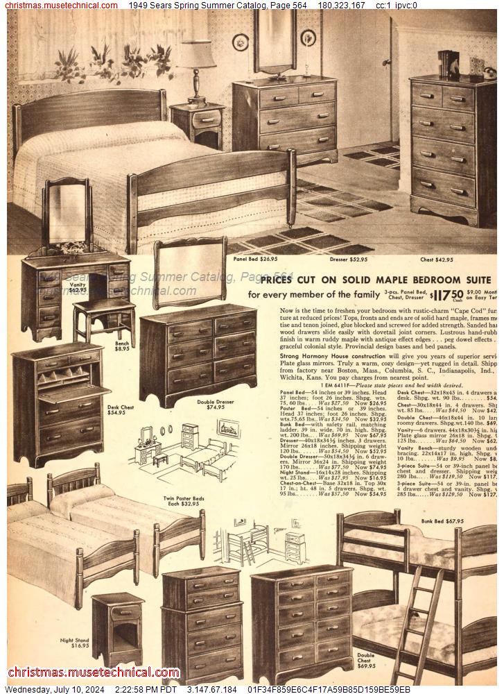 1949 Sears Spring Summer Catalog, Page 564