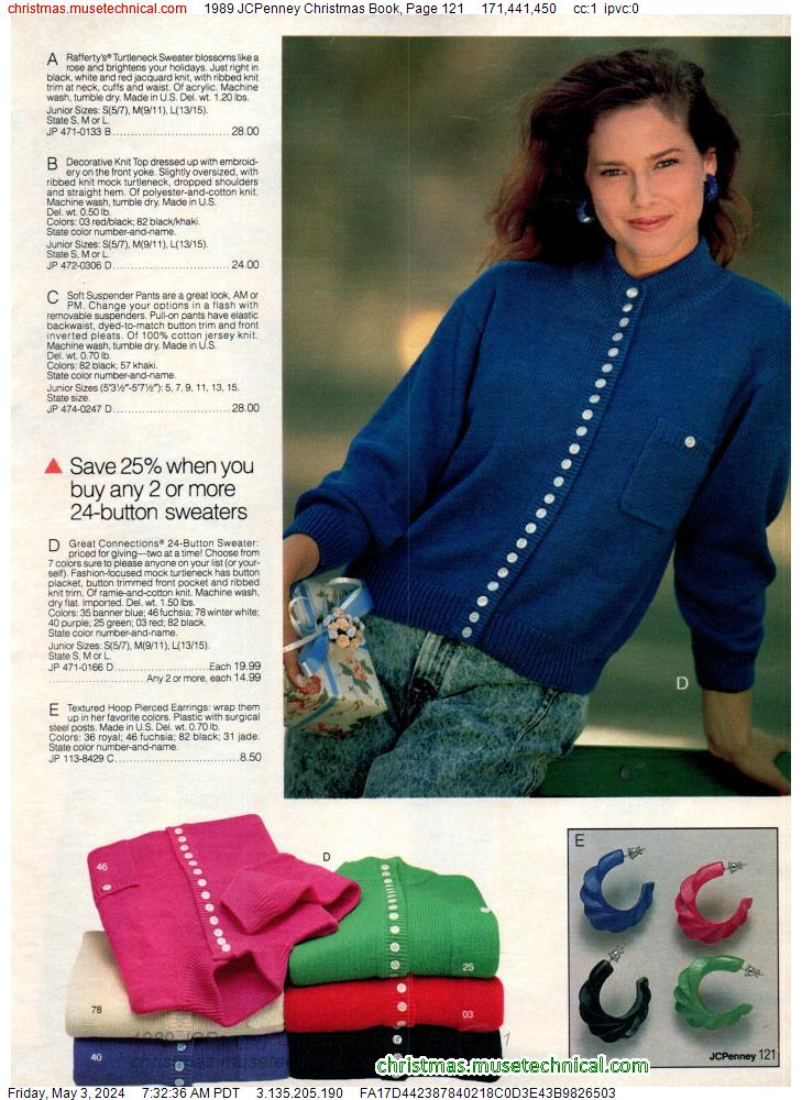 1989 JCPenney Christmas Book, Page 121
