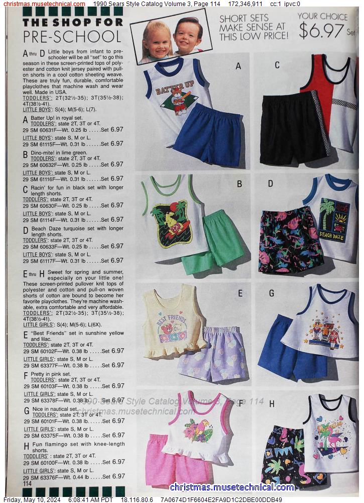 1990 Sears Style Catalog Volume 3, Page 114