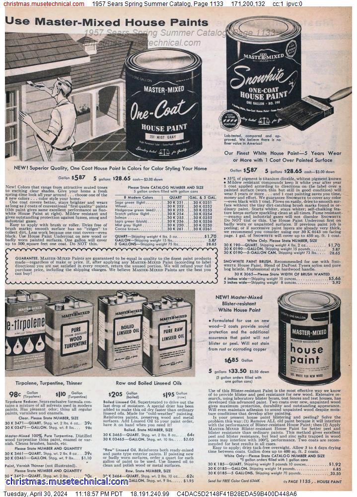 1957 Sears Spring Summer Catalog, Page 1133