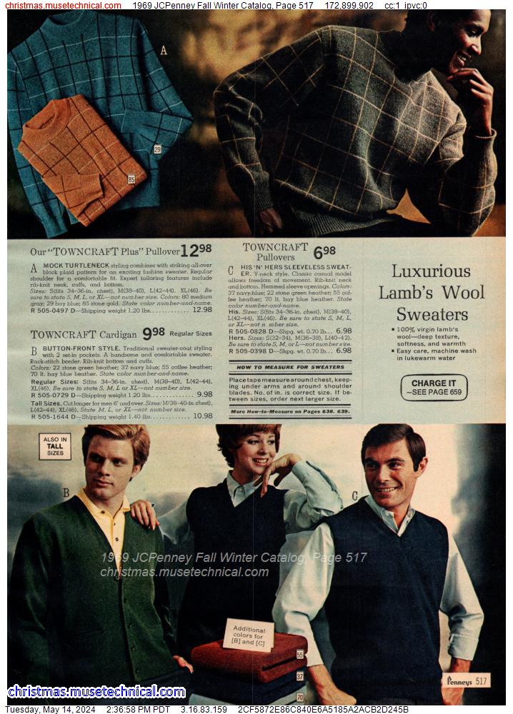 1969 JCPenney Fall Winter Catalog, Page 517