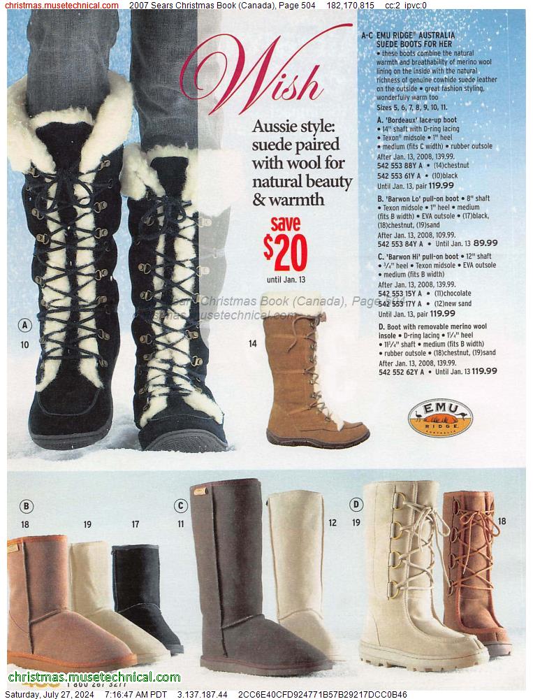 2007 Sears Christmas Book (Canada), Page 504