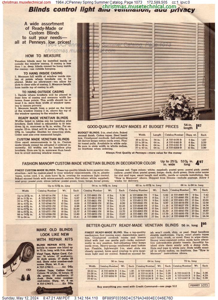 1964 JCPenney Spring Summer Catalog, Page 1073