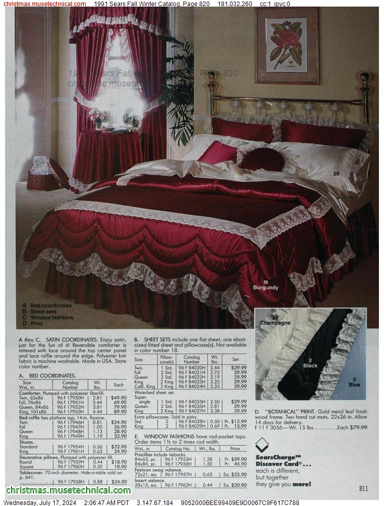 1991 Sears Fall Winter Catalog, Page 820