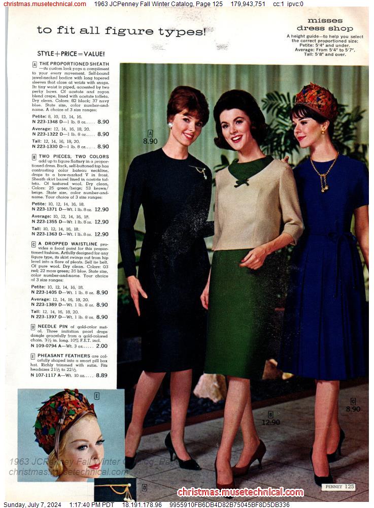 1963 JCPenney Fall Winter Catalog, Page 125