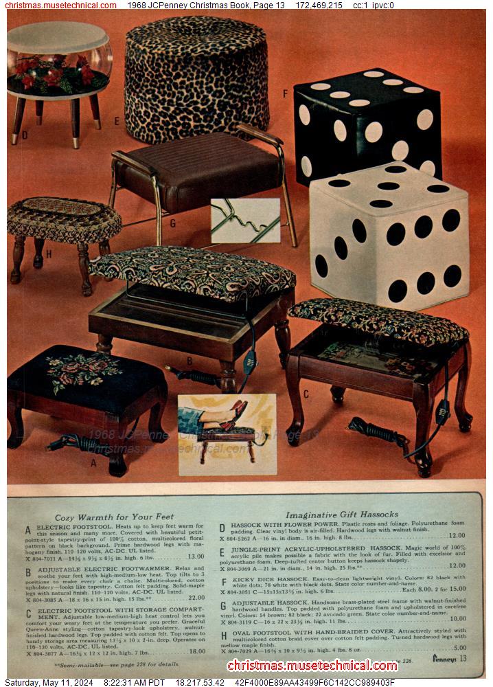 1968 JCPenney Christmas Book, Page 13